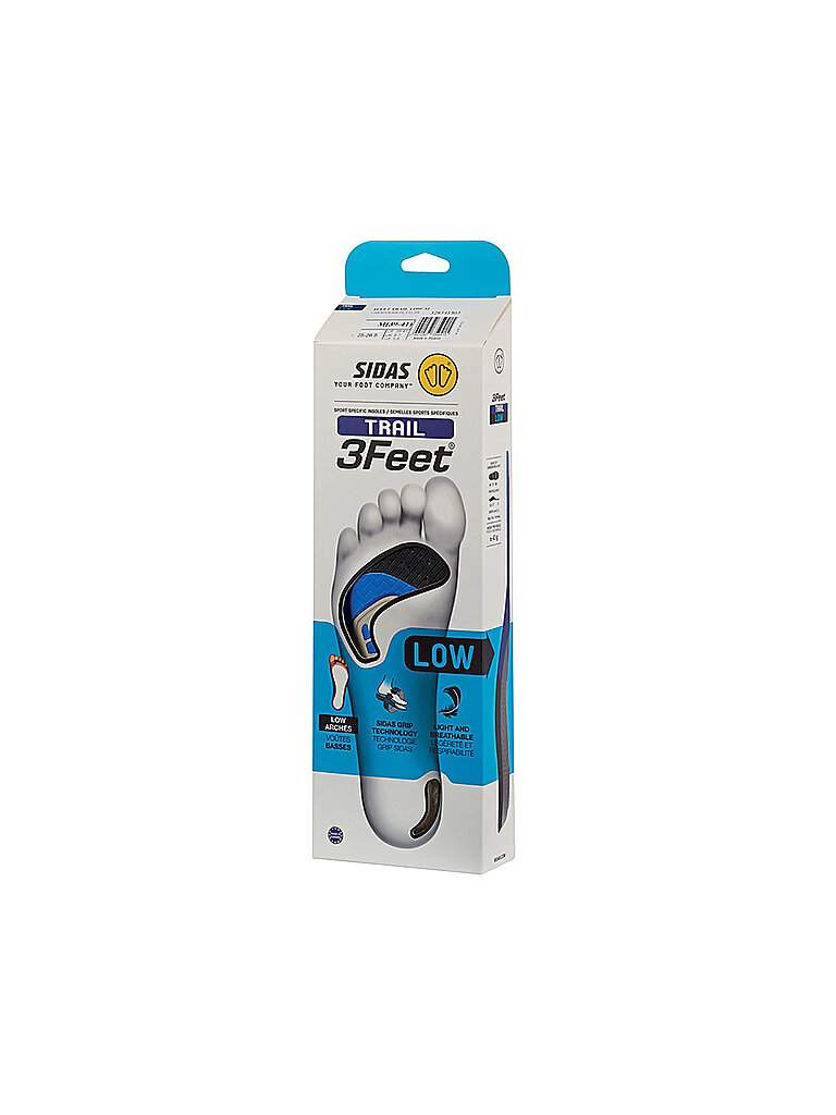 Semelles de course 3Feet Trail Low bleu 44/45
