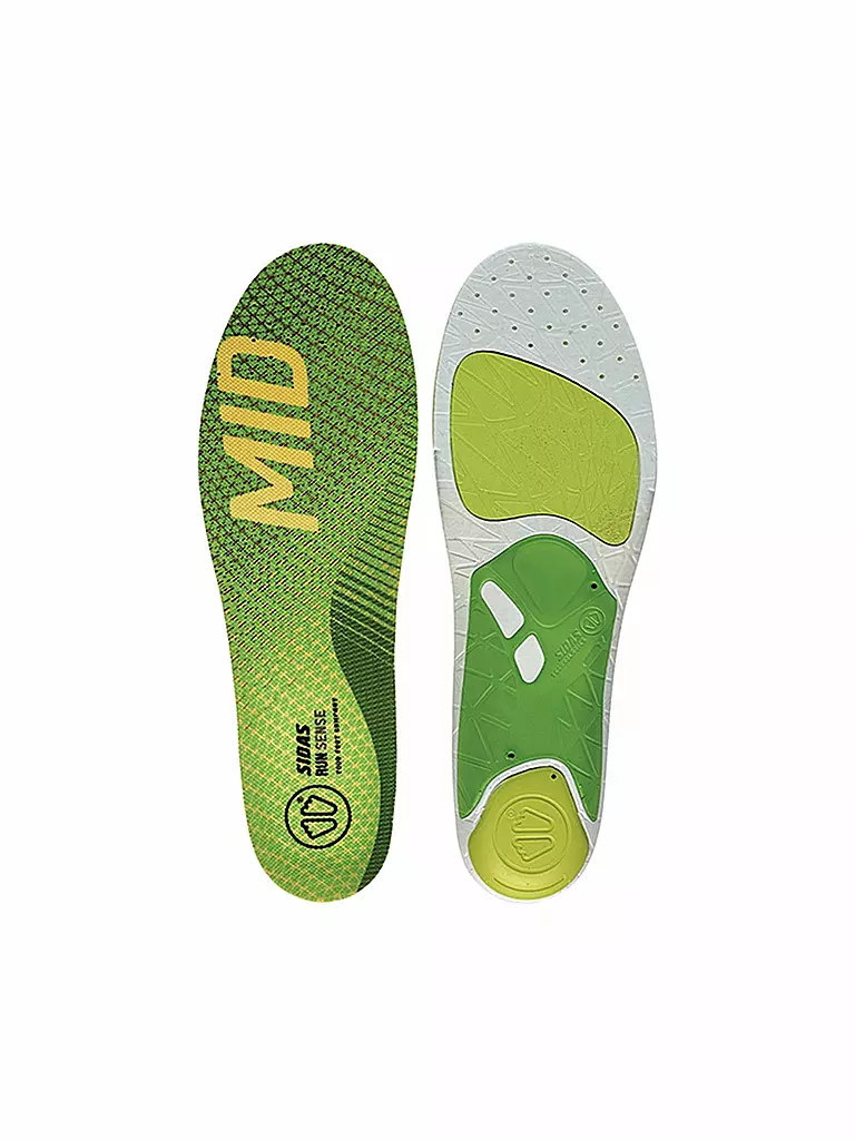 SIDAS | Semelles Run 3Feet® Sense Mid | Vert