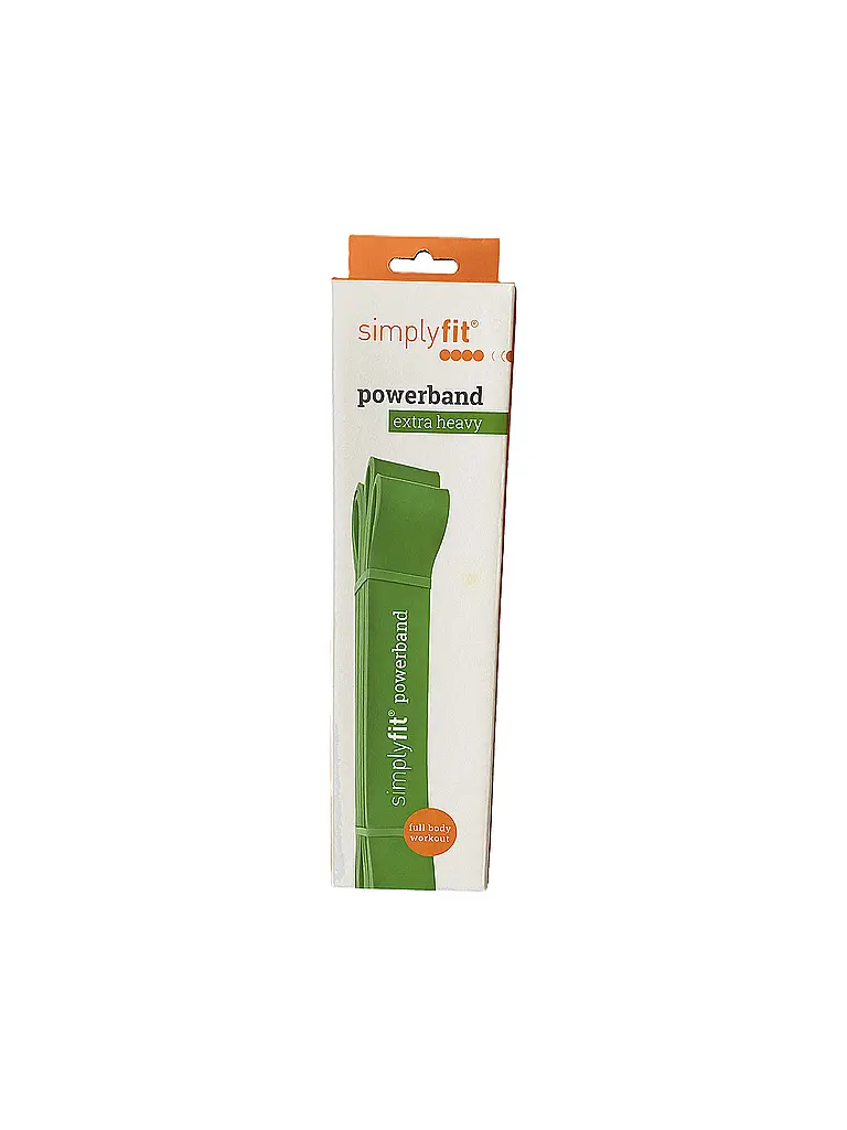 SIMPLY FIT | Bande d'entraînement Power Band Vert Extra Forte |