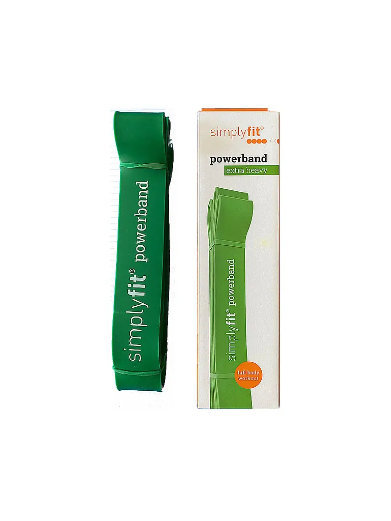 SIMPLY FIT | Bande d'entraînement Power Band Vert Extra Forte |