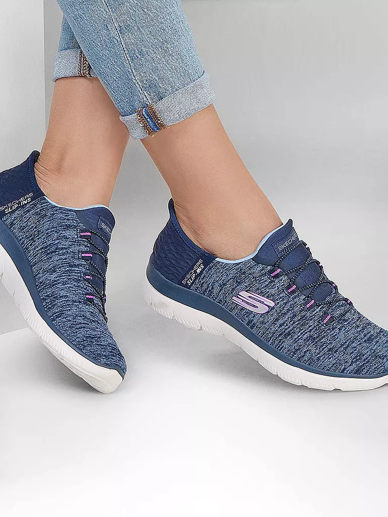 SKECHERS | Damen Fitnessschuhe Slip-ins: Summits  | Bleu
