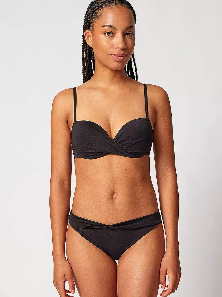 SKINY | Haut de bikini à coques pour femmes | Noir