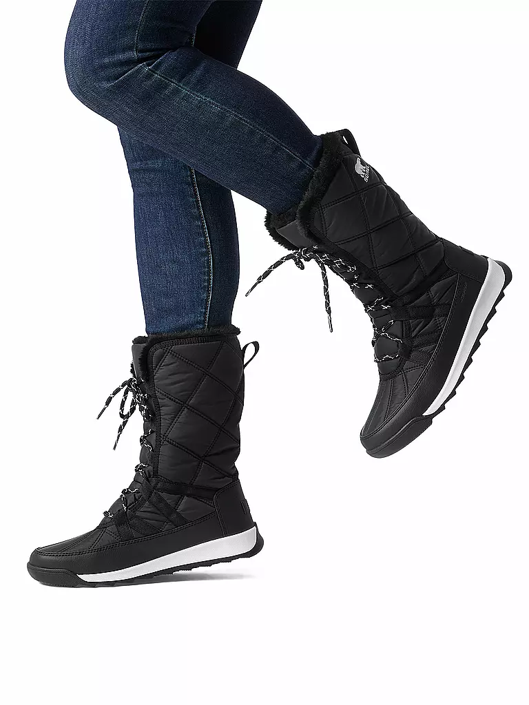 SOREL | Bottes d'hiver pour femmes Whitney II Plus Tall Lace WP | Noir