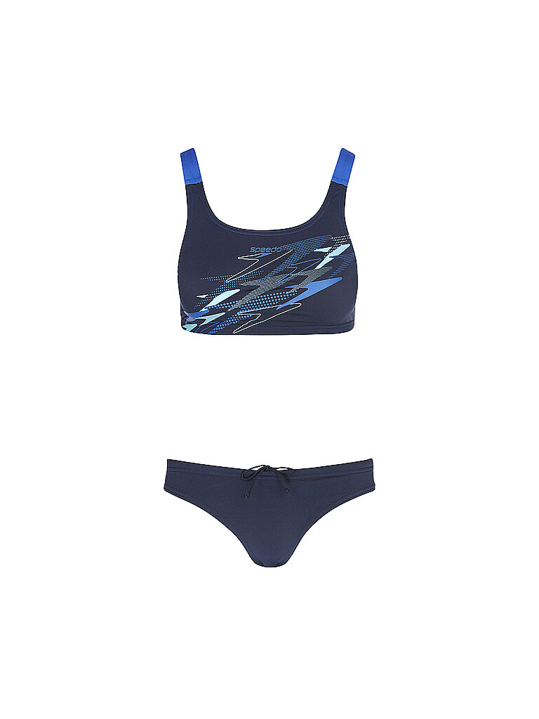 Bikini Medley Logo V-Back bleu marine 34