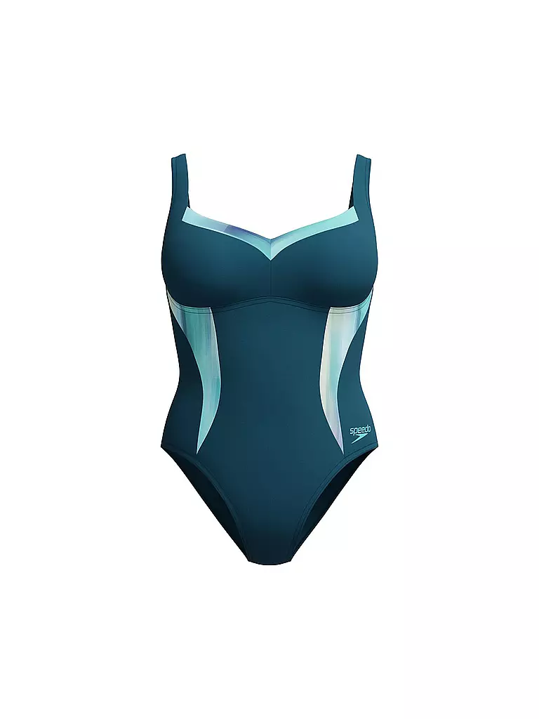 SPEEDO | Maillot de bain femme imprimé galbant | Pétrole