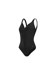SPEEDO | Maillot de bain sculptant croisé à nœud pour femme | Noir