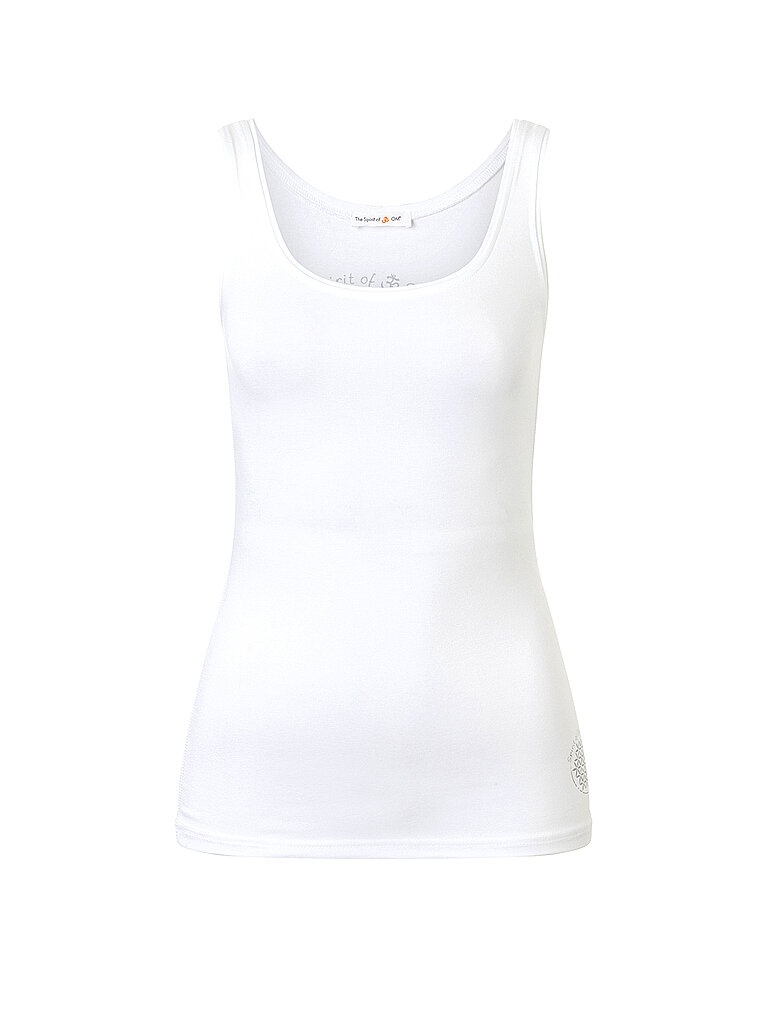 Débardeur de yoga en bambous blanc S