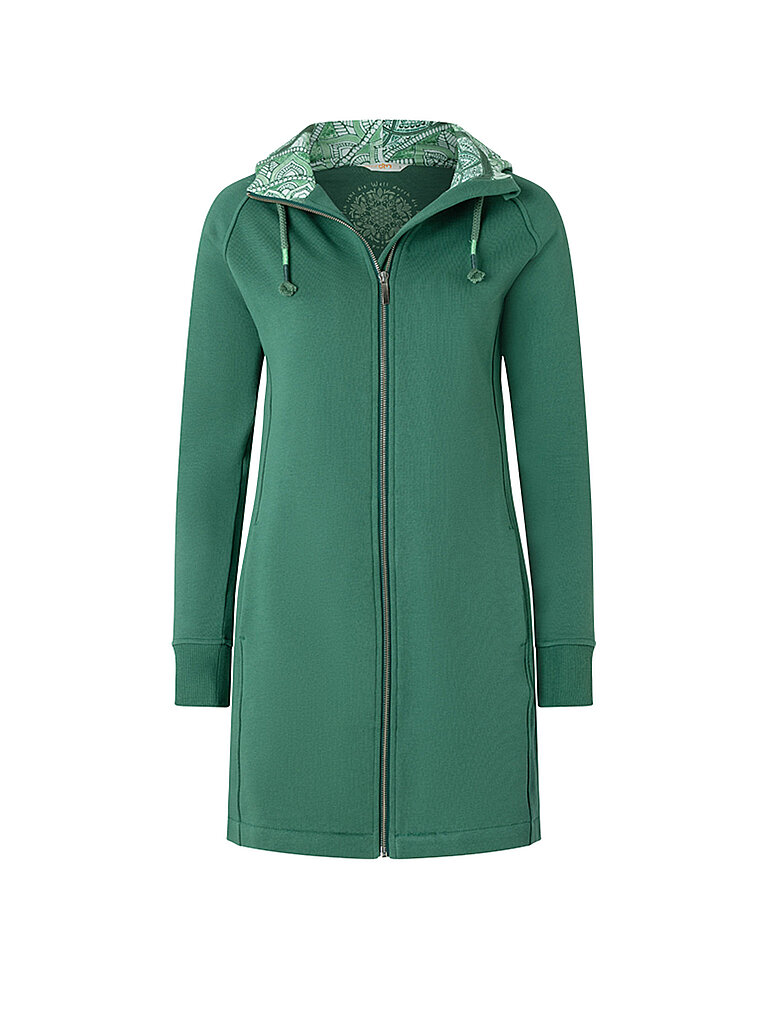 Veste de yoga longue Bala Karunas vert foncé S