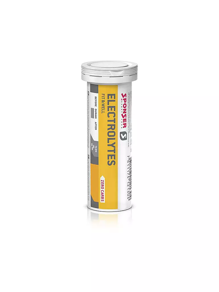 SPONSER | Électrolyte Tabs Comprimés effervescents Citron, 10 comprimés de 4,5 g | Multicolore