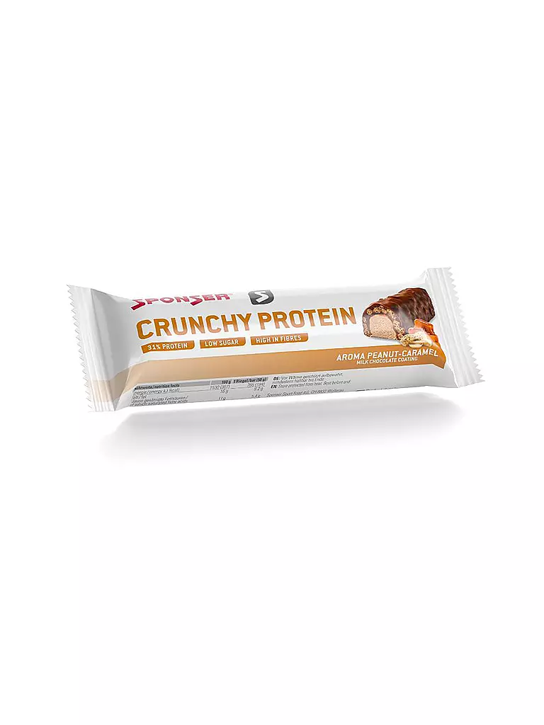 SPONSER | Crunchy Protein Bar Cacahuète-Caramel, barre de 50 g | Multicolore