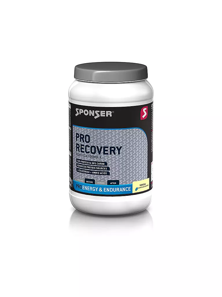 SPONSER | Pro Recovery 50% Protéines / 36% Carbo Vanille, boîte de 900 g | Multicolore
