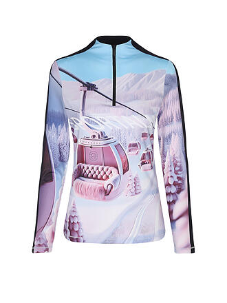 SPORTALM | Zip-shirt de sous-vêtement pour femmes avec imprimé exclusif