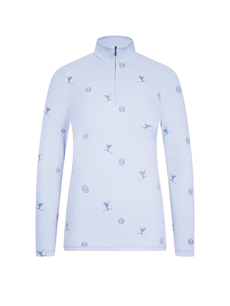 Sous-pull de ski zippé bleu clair 42