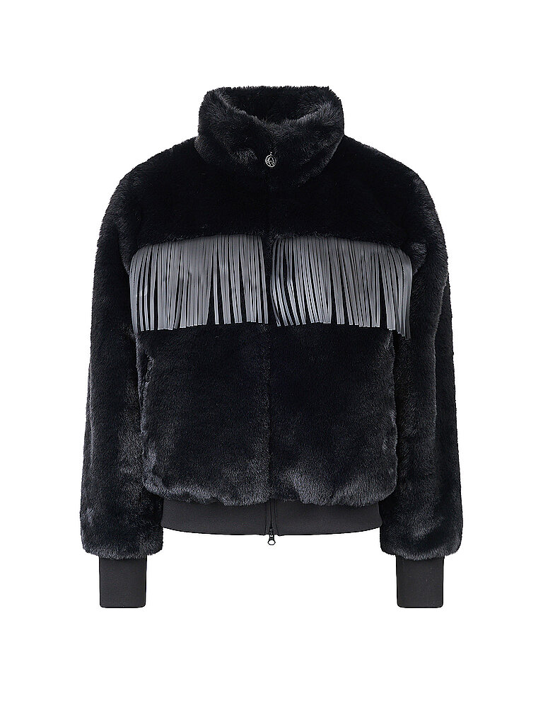 Veste en peluches noir 38