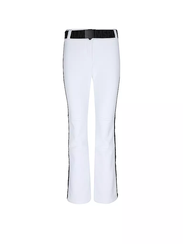 SPORTALM | Damen Ski  Softshell-Hose mit Gürtel | Blanc