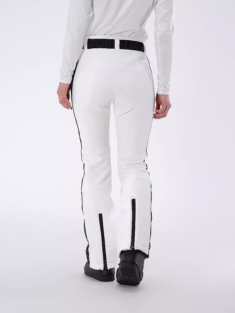 SPORTALM | Damen Ski  Softshell-Hose mit Gürtel | Blanc