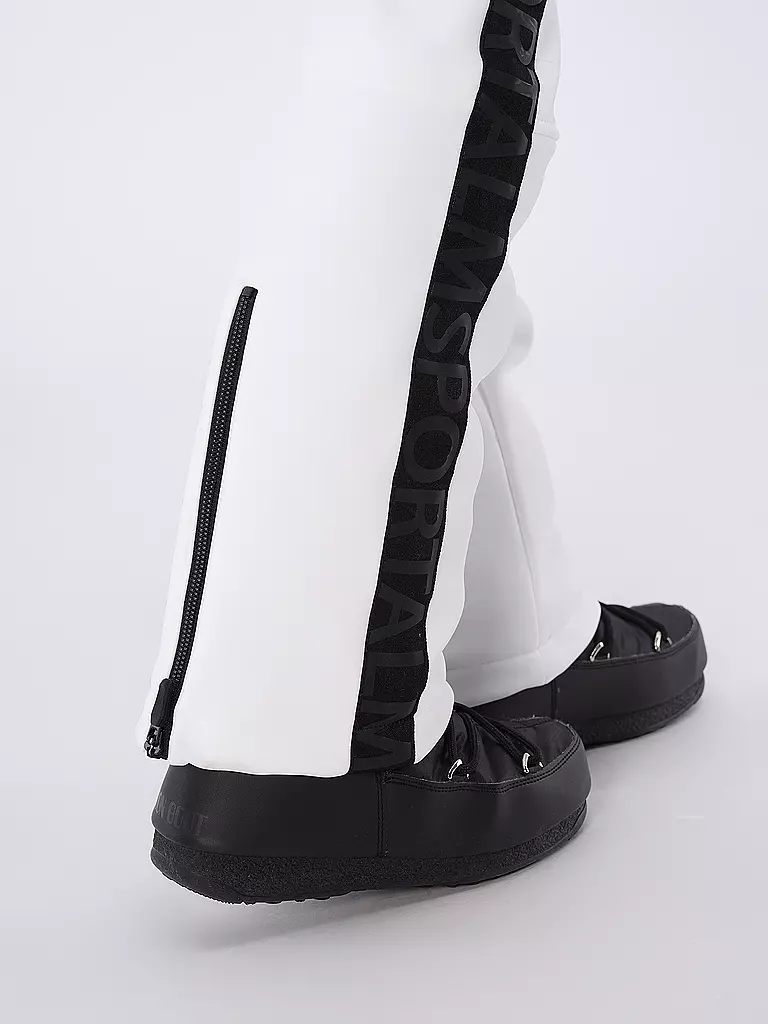 SPORTALM | Damen Ski  Softshell-Hose mit Gürtel | Blanc
