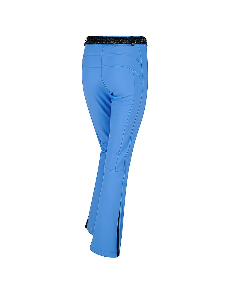 SPORTALM | Damen Softshell Skihose mit dynamischer Linienführung | Bleu