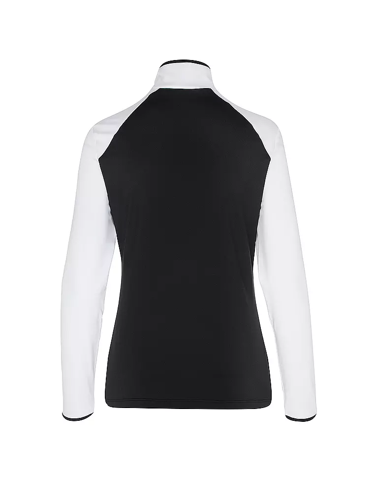 SPORTALM | Damen Unterzieh Zipshirt mit Folien-Print  | Noir