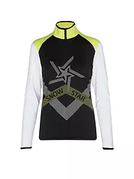SPORTALM | Damen Unterzieh Zipshirt mit Folien-Print  | Jaune
