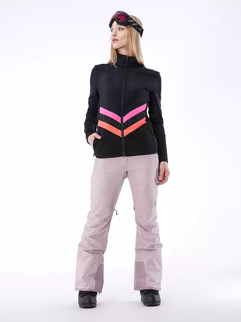SPORTALM | Damen Unterziehjacke mit Effektstreifen  | Noir