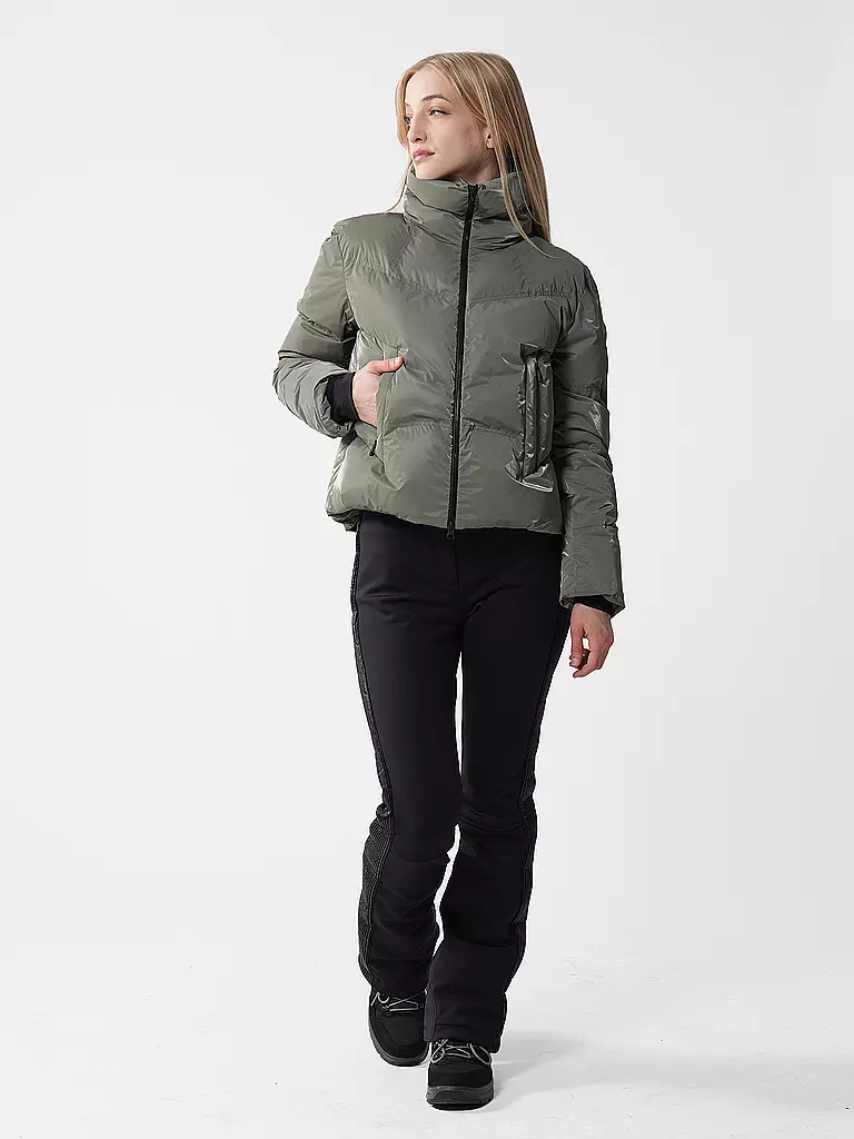 SPORTALM | Doudoune de ski Orlando pour femme avec col | Gris