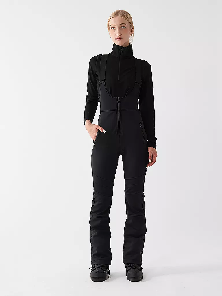 SPORTALM | Pantalon de ski pour femme avec bretelles | Noir