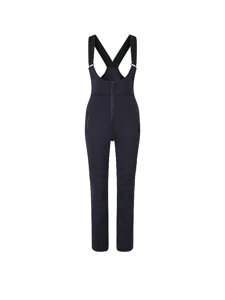 SPORTALM | Pantalon de ski softshell pour femmes avec bretelles | Noir