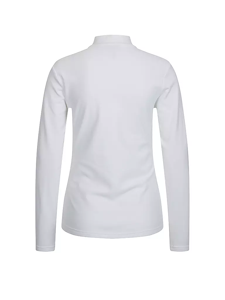 SPORTALM | Sous-pull de ski zippé en polaire pour femme | Blanc