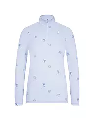 SPORTALM | Sous-pull de ski zippé pour femme | Bleu clair