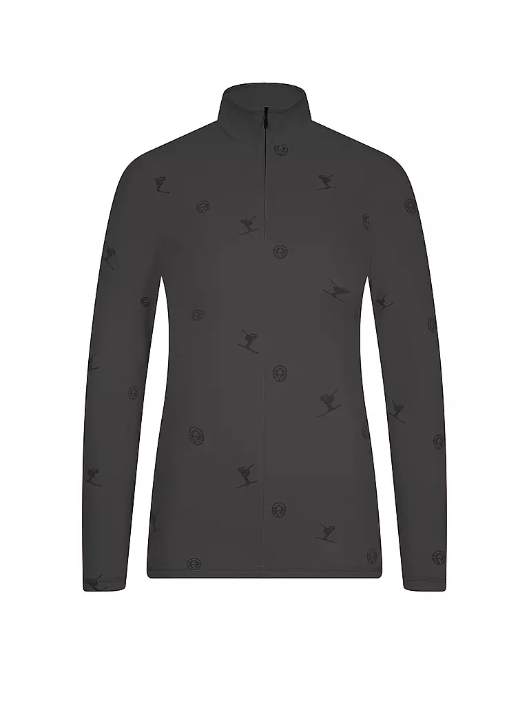 SPORTALM | Sous-pull de ski zippé pour femme | Noir