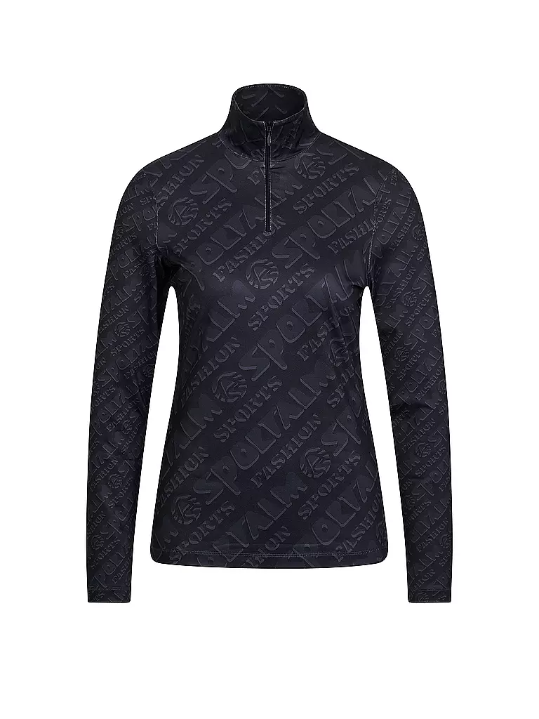 SPORTALM | Sous-pull de ski zippé pour femme | Noir