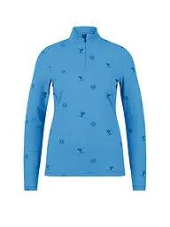 SPORTALM | Sous-pull zippé pour femme avec imprimé floqué intégral | Bleu
