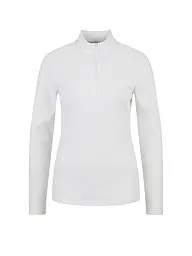 SPORTALM | Sous-pull zippé pour femme en polaire fine | Blanc