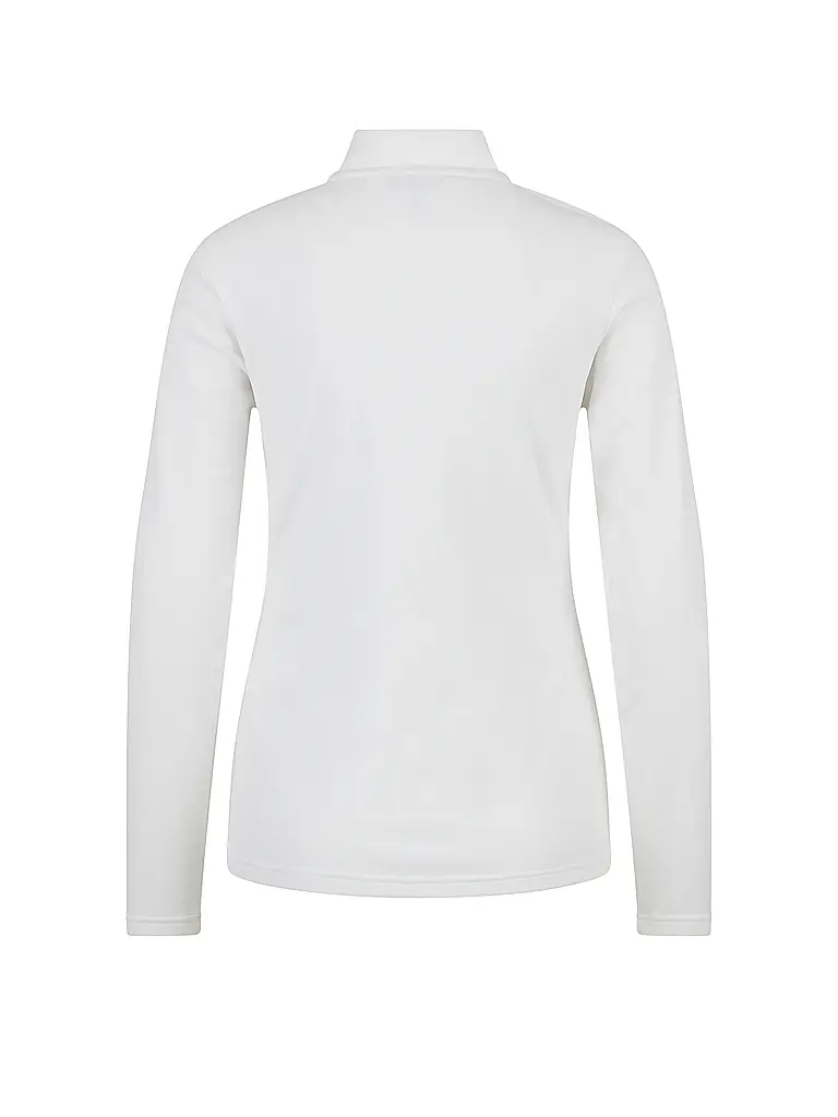 SPORTALM | Sous-pull zippé pour femme en polaire fine | Blanc