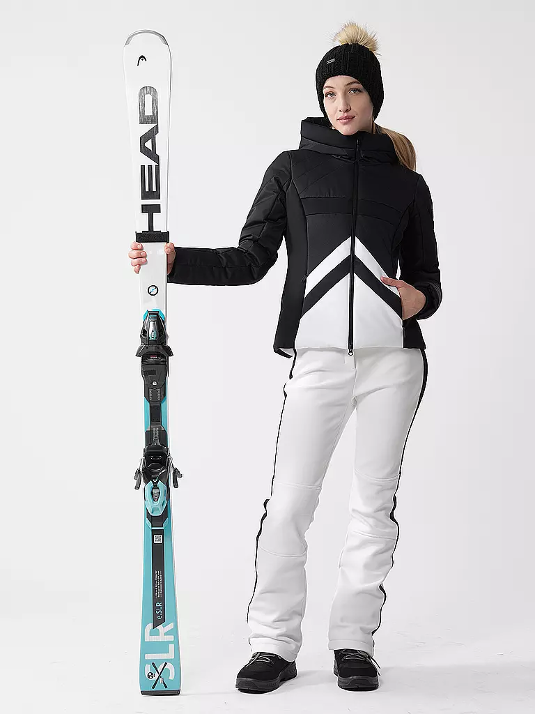 SPORTALM | Veste de ski à capuche pour femmes | Noir