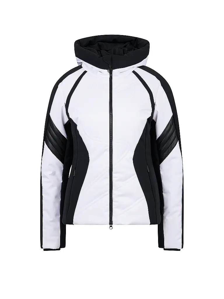 SPORTALM | Veste de ski pour femme avec similicuir | Blanc