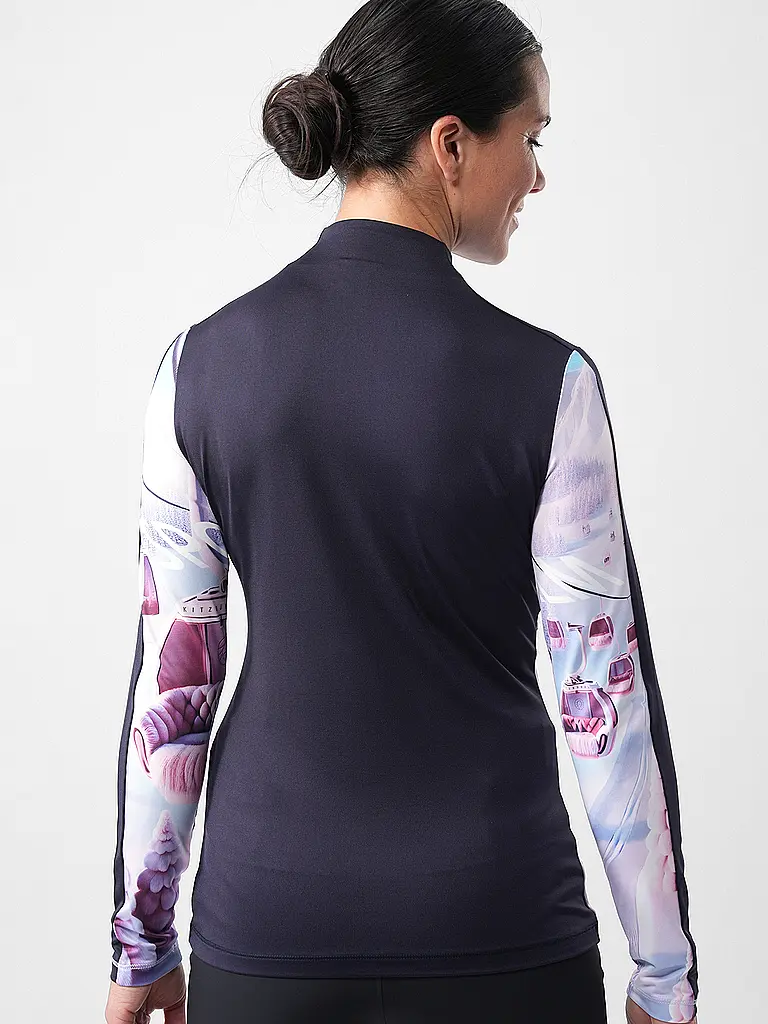 SPORTALM | Zip-shirt de sous-vêtement pour femmes avec imprimé exclusif |