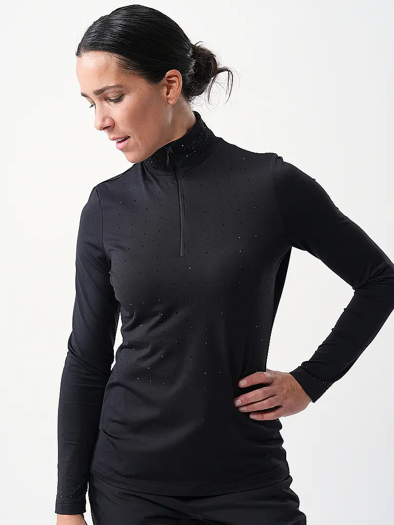 SPORTALM | ZIpshirt de sous-vêtement pour femme en jersey douillet | 