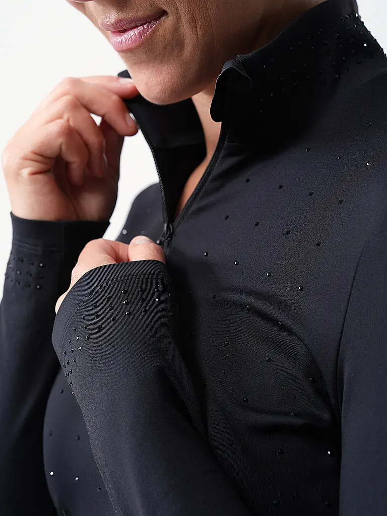 SPORTALM | ZIpshirt de sous-vêtement pour femme en jersey douillet | 