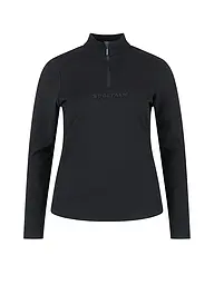 SPORTALM | Sous-pull zippé pour femme en polaire fine | Noir