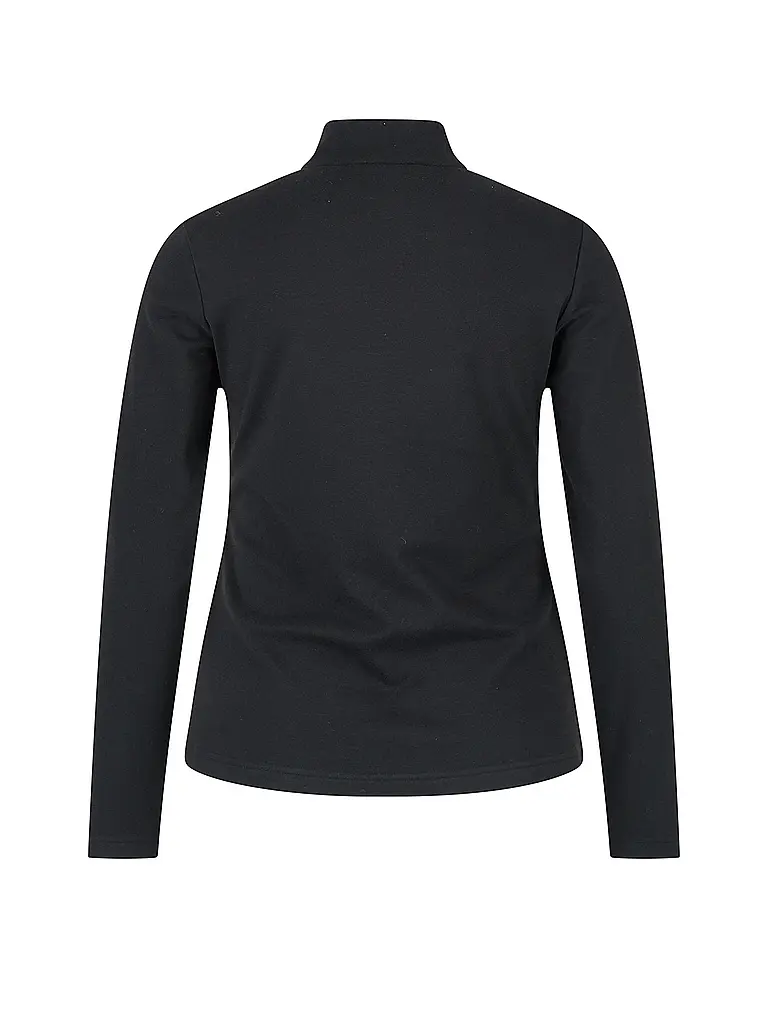 SPORTALM | Zipshirt de sous-vêtement pour femme en polaire fine | Noir