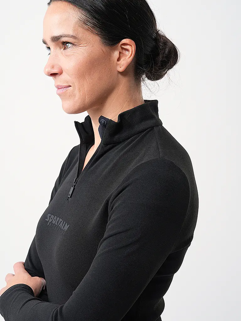 SPORTALM | Zipshirt de sous-vêtement pour femme en polaire fine |
