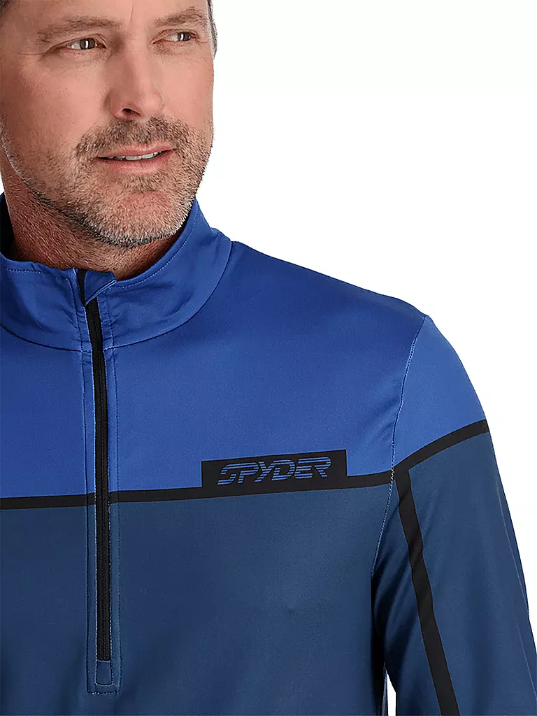 SPYDER | Herren Unterzieh Zipshirt Capitol | Bleu foncé