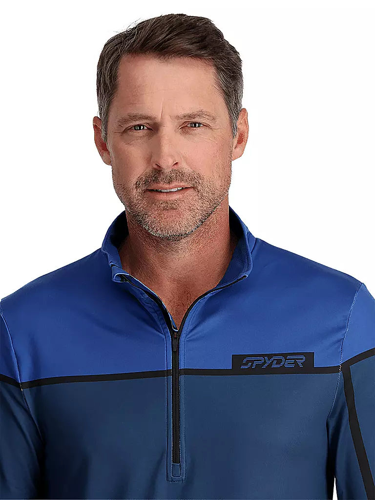 SPYDER | Herren Unterzieh Zipshirt Capitol | Bleu foncé