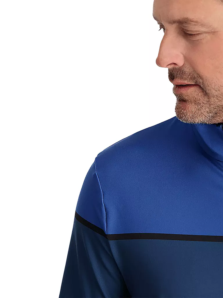 SPYDER | Herren Unterzieh Zipshirt Capitol | Bleu foncé