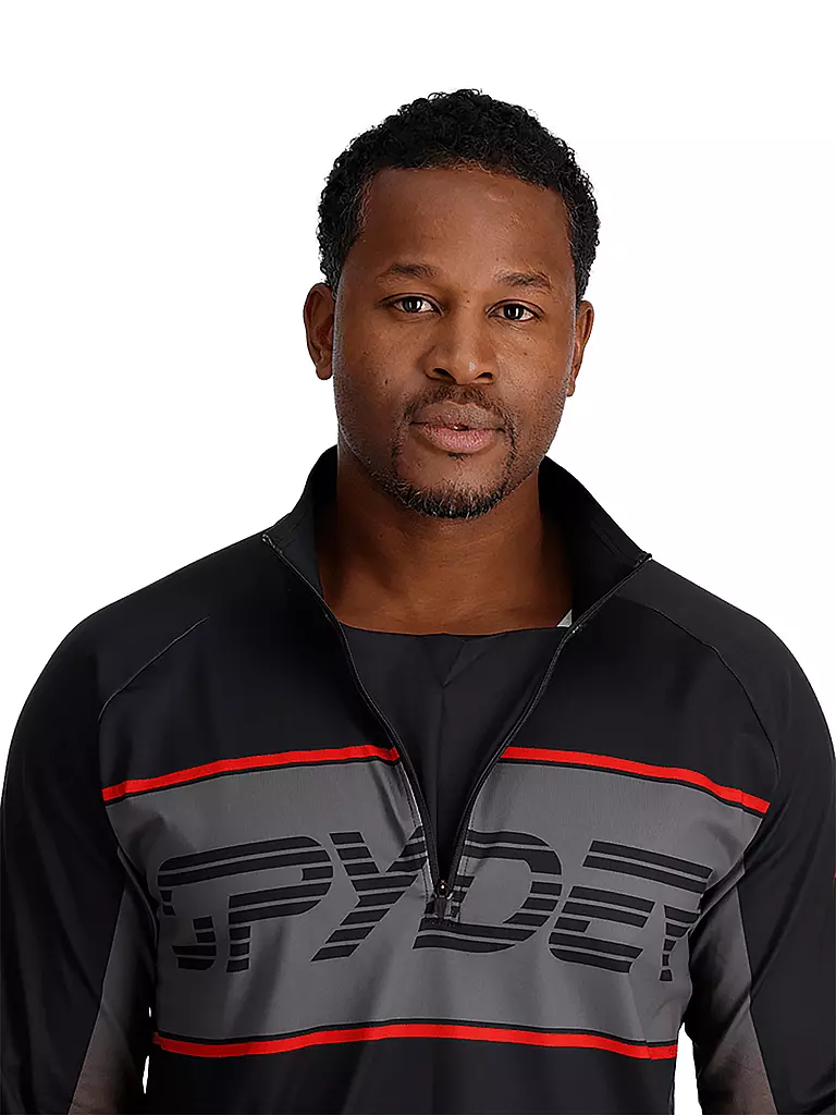 SPYDER | Herren Unterzieh Zipshirt Paramount | Noir