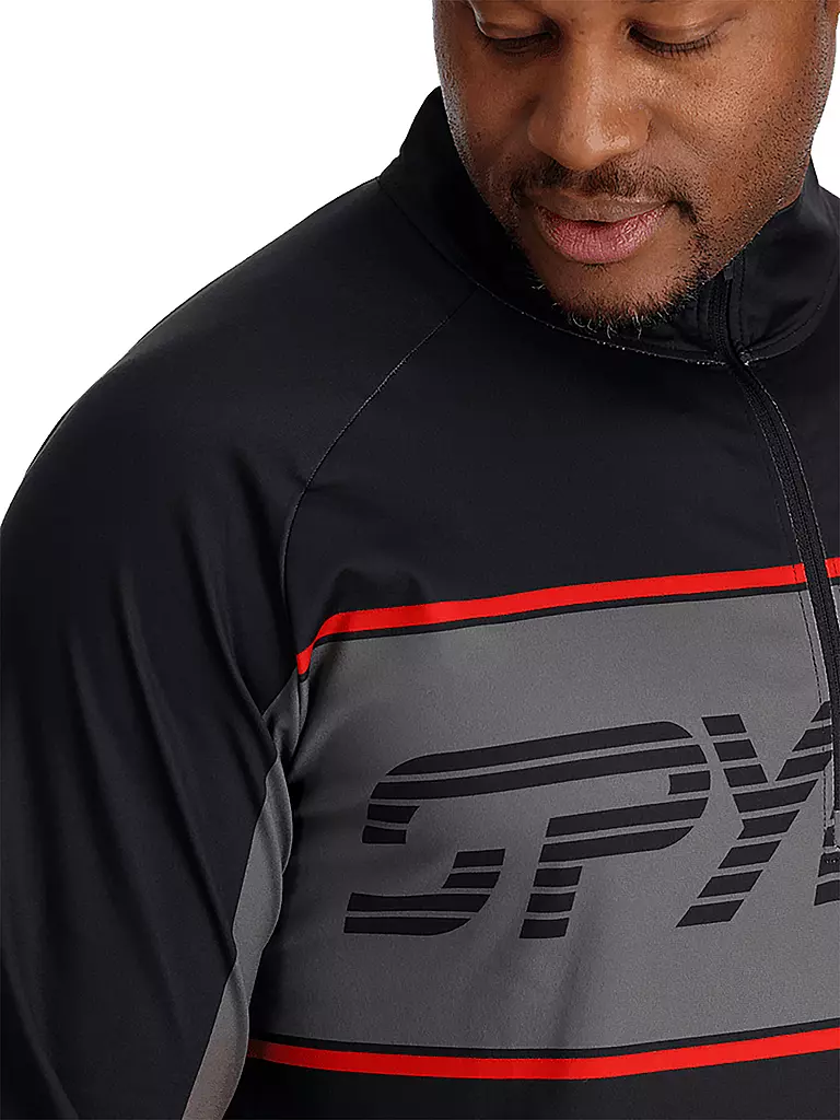 SPYDER | Herren Unterzieh Zipshirt Paramount | Noir