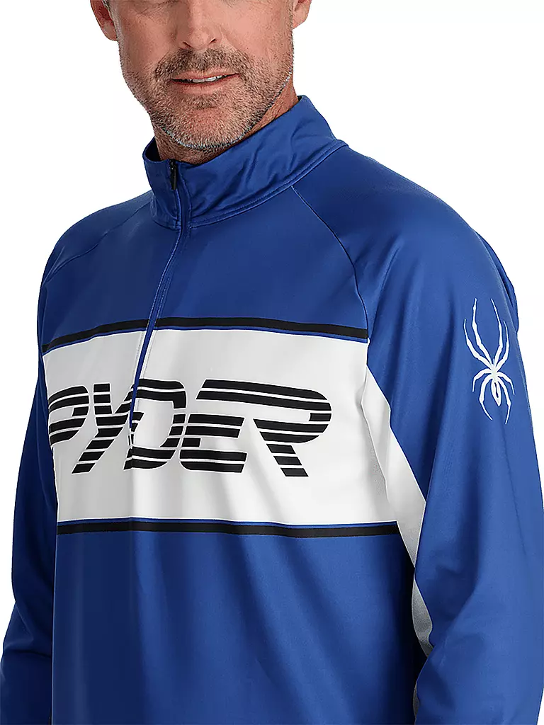 SPYDER | Herren Unterzieh Zipshirt Paramount | Bleu