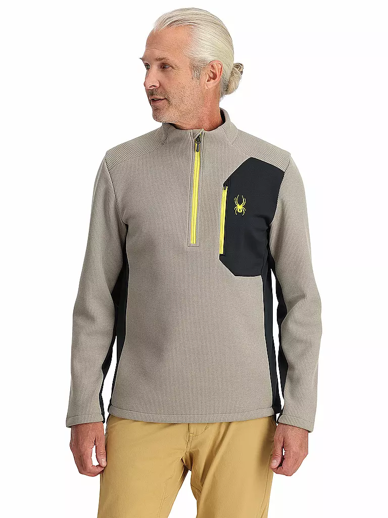 SPYDER | Pull Homme 1/2 Zip BANDIT | Gris clair